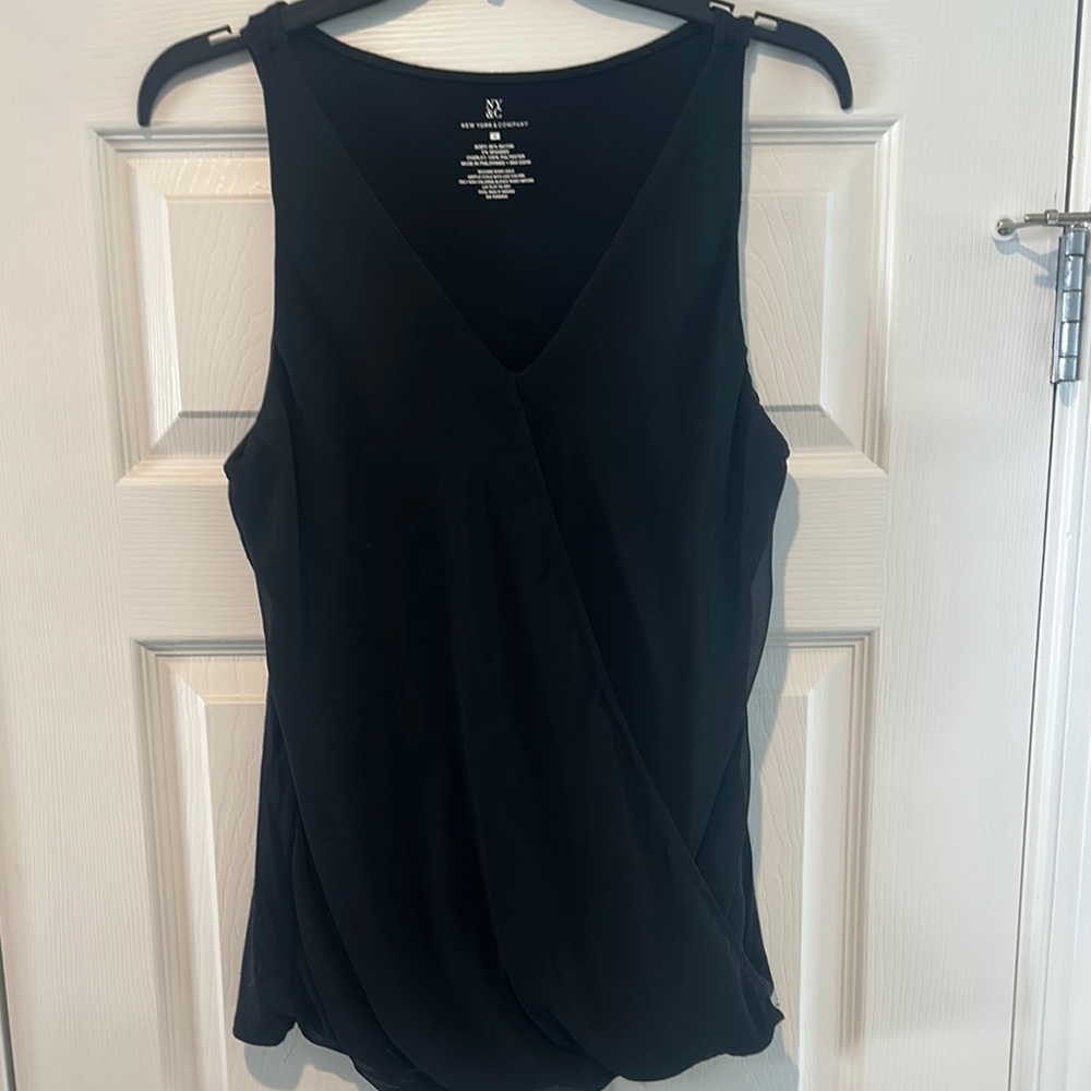 Elegant Black Sleeveless Top